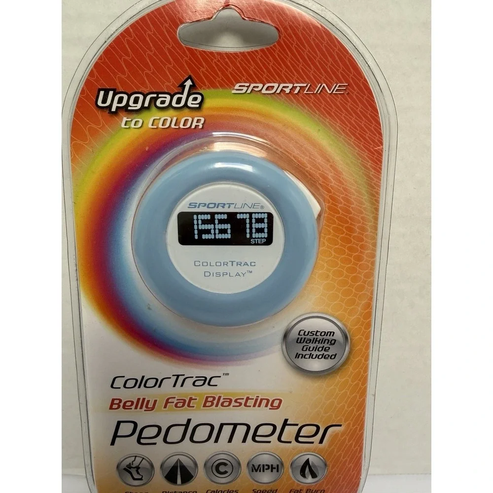 Sportline COLORTRAC Walking Pedometer NEW In Package Belly Fat‎ Blasting